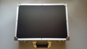 Ballkoffer Snooker silber schwarz